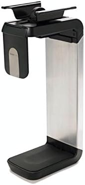 Humanscale CPU-Halterung CPU200 schwarzer Kunststoff mit gebürstetem Aluminium f
