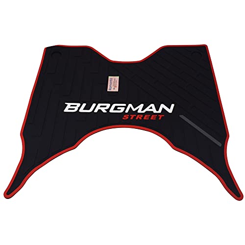 Ramanta Washable Soft Rubberized Floor Mat/Foot Mat Compatible for Burgman Street BS6 (1 PC, Multi-Colored)