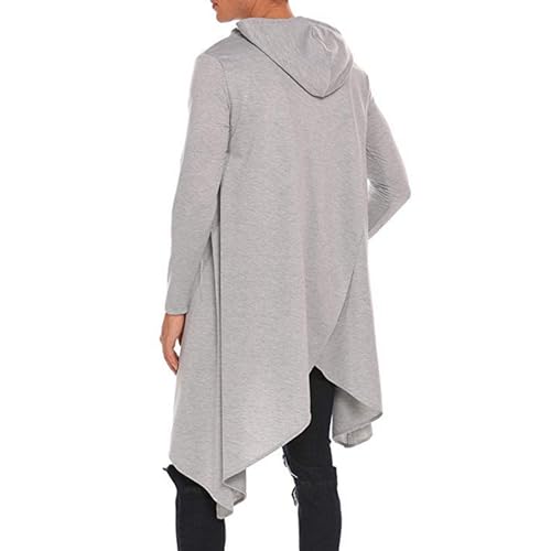 JEShifangjiusu Mens Hipster Long Sleeve Hooded Shirt Fashion Hip Hop Asymmetric T Shirt Casual Hoodies Pullover Sweatshirt3