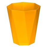 ZXJ Small Trash Can - 1.8 Gallon - Yellow - Waste Basket - Garbage Bin...