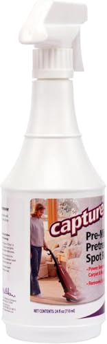 Capture Carpet Cleaner Soil Release Pre-Mist 24 Ounce - 2 Pack - Loosens The Toughest Dirt, Odors, Grease, Smell and Allergens