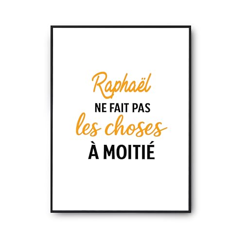 Affiche Raphael poster pour rompre la monotonie d'une déco murale blanche