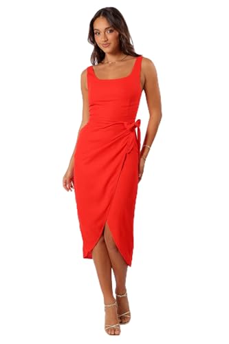 Petal & Pup Women's Misty Wrap Midi Dress