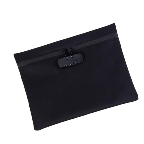 耐火バッグ 鍵付き袋 小型 鍵付きポーチ 収納ボックス 集金袋 貴重品ボックス 盗難防止 防犯バッグ 小物 鍵収納 大容量 ポータブル 旅行 出張 カギ管理 通帳保管ケース