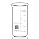 BorinGlass Hochborosilikatglas-Becher mit Ausguss, 1er-Pack, 500 ml, Graduiert, Hoher Laborbecher