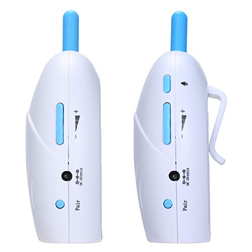 Queenser Monitor de bebê portátil sem fio de áudio digital de 2,4 GHz Two Way Talk Detector cristali