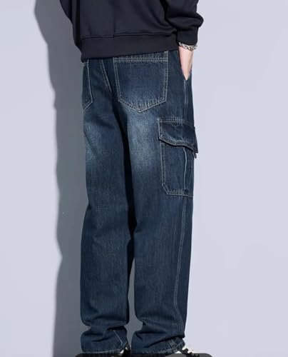 Image of ODDMONKEY Men Jeans || Cargo Jeans for Man ||Cargo Pant for Man || Jeans for Men || Men Cargo Pants || Straight Fit Jeans for Men