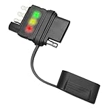 UHANBUT 4-Way Flat Trailer Wiring Tester, 4-Pin Double End Male & Female Plug Trailer Light Tester with Indicators, Circuit Connector Testing Tool for Turn Signal Tail Lights Troubleshooting