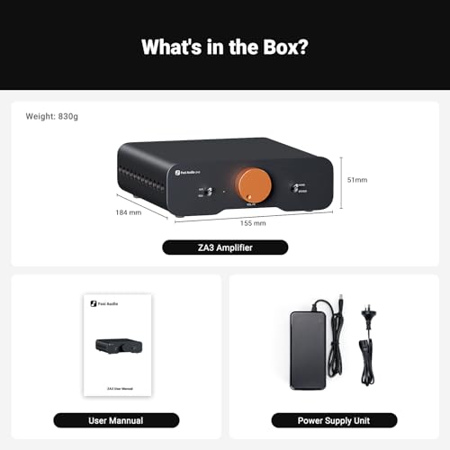 Fosi Audio ZA3 Balanced Stereo Amplifier Home Audio Component Mini 2 Channel Mono Amp TPA3255 for Subwoofer Desktop Home Theater Bookshelf Tower Floorstanding Passive Speakers with 48V Power Supply 9 31Uh+vlmqeL