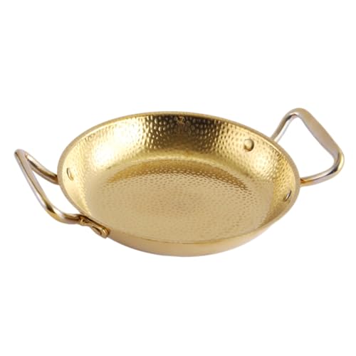 HOMOBABE Olla de Acero Inoxidable con Doble Asa Resistente al Calor y Antiadherente para Servir y Cocinar Sopas y Platos Cocina y Profesional