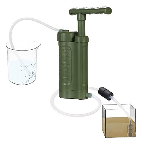 Zwbfu Waterreinigingspomp, waterfilterpomp, waterfiltersysteem met waterfilter 0,01 micrometer, draagbaar, noodoverlevingstrainer, voor buiten - Afbeelding 3