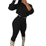 Ensemble deux pièces élégant comprenant un haut à capuche et un pantalon assorti pour une tenue femme complète et stylée