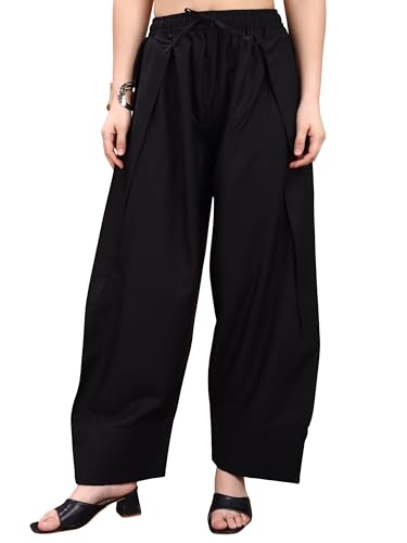 Image of Womanista Women's Viscose Rayon Fabric Farsi Salwar | Comfortable Fit & Lightweight Pant | Casual Summer Cotton Bottom for Women | Available in Plus Size