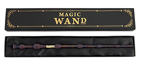 Image of Harry Potter Wizard Wand | Lightweight Polyresin & Metal Magic Wand Attractive Magic Wizard Wands For Harry Potter Fans (Style 1), Brown, Kids