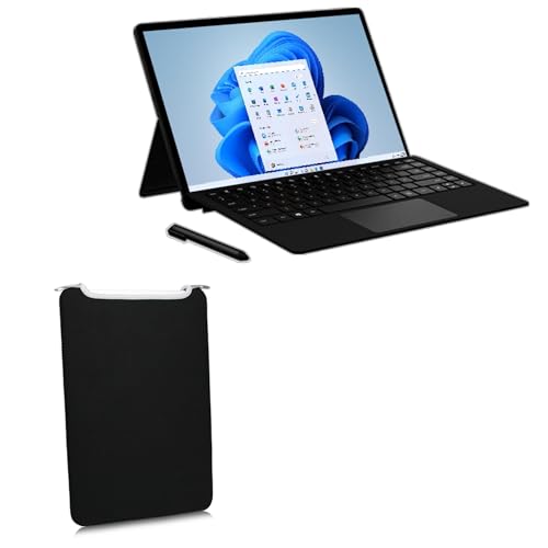 BoxWave Case Compatible with Vastking S134 (13.4 in) - SlipSuit, Soft Slim Neoprene Pouch Protective Case Cover - Jet Black