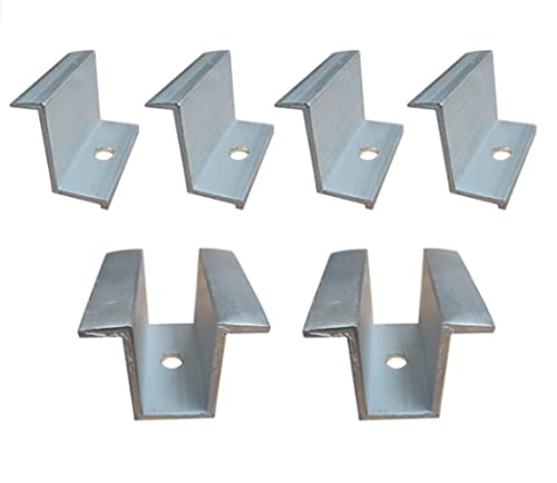 Solar Panel Mounting Clamp 35MM (End Clamp & Mid Clamp) (for 2 Panel (2 ...