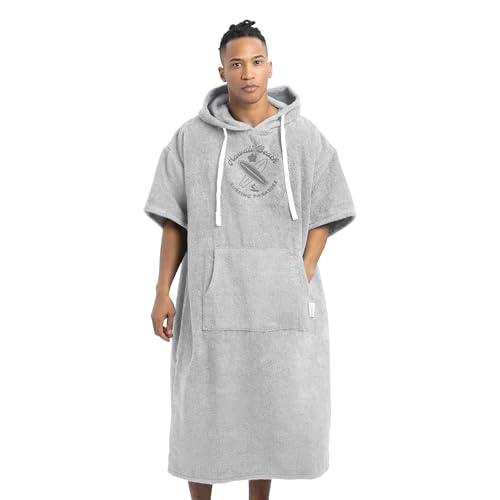 Unisex Changing Robe - Cotton Hooded Surf Poncho - Adult Beach Swimming Dry Robe - Cover Up Towel - Surfing Camp