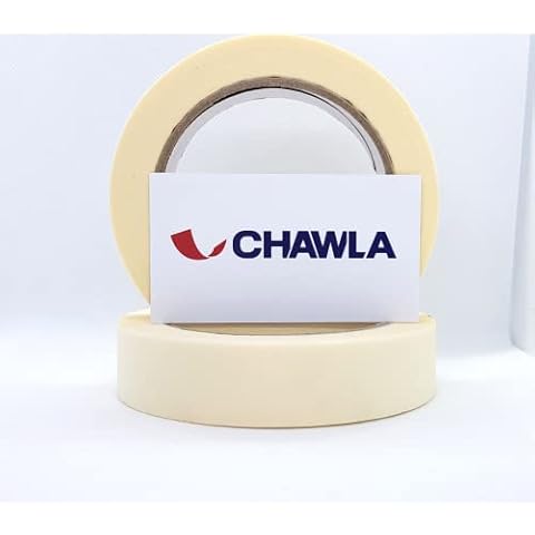 Masking Tape 24mm x 50m (2pcs) 48mm x 50m (2pcs) Painting & Decorating Strong Adhesive Tape Twin Pack 50 Meters (24mm x 50m (2Pcs)) Cover