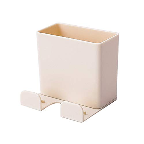 BESTEU Caja de Almacenamiento de Control Remoto Soporte para teléfono móvil montado en la Pared Caja del Organizador de Medios con Gancho