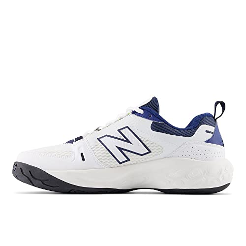 New Balance Men's Fresh Foam X 1007 V1 Tennis Shoe, White/Navy, 9 W