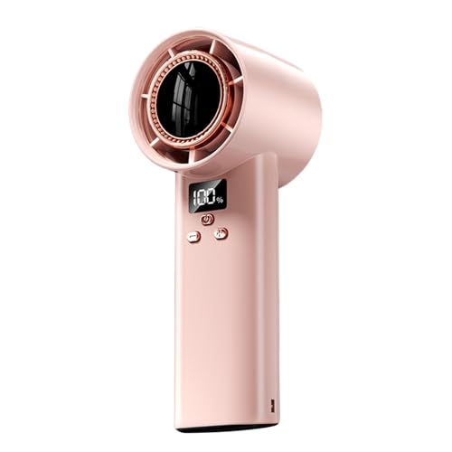 Generisch Ventilador turbo portátil | pantalla digital recargable - Ventilador silencioso de alto rendimiento de 100 niveles, dispositivo de refrigeración portátil para exteriores, viajes, dormitorio