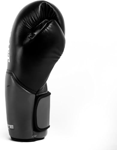 Everlast Unisex – Erwachsene Boxhandschuhe Pro Style Elite Glove Handschuhe Schwarz / Grau 10oz