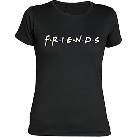 Camisetas EGB Camiseta Chica Serie Friends ochenteras 80's Retro Cover