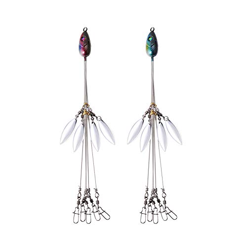 Kbrotech Alabama Umbrella Rig Fishing Lures Set 5 Arms Alabama Rig Kit