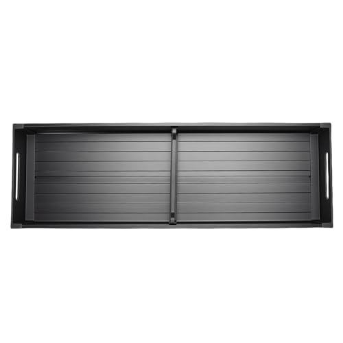 TARSHYRY Organizador de Cajones para Cubiertos, Bandeja de Aluminio Espacial para Utensilios con Almohadillas Antideslizantes, Divisor Apilable para Cajones de Cubiertos, Organizador