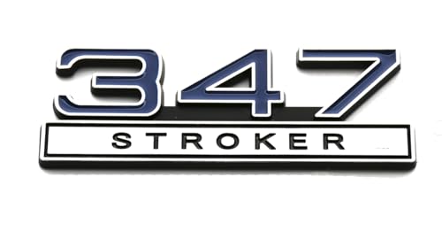 Emblema para coche 5.7 Stroker, calcomanía azul cromado de motor 5