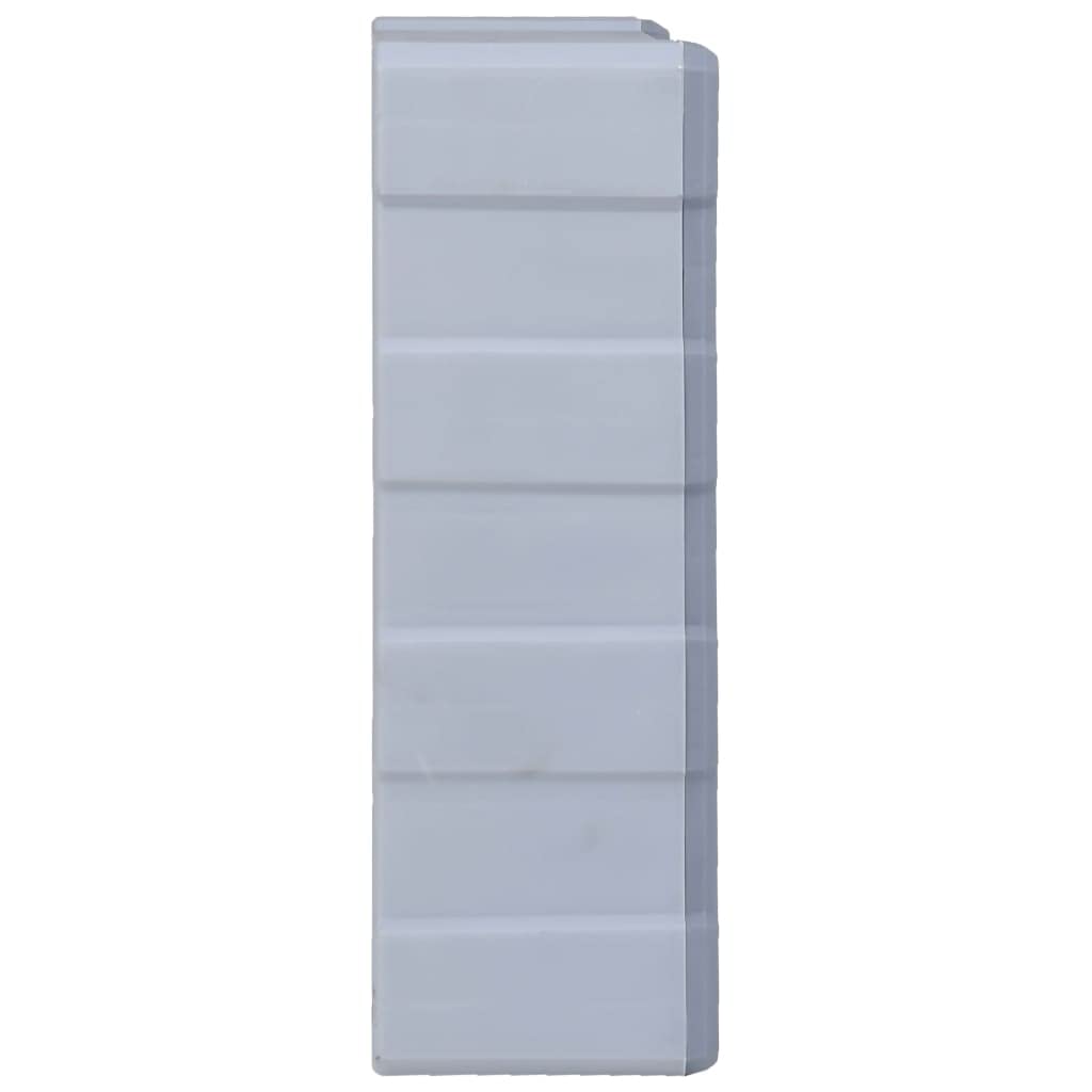 vidaXL Organizzatore Multi-Cassetti, 60 Cassetti, Grigio, Plastica PP, Contenitore per Utensili e Hobby, Armadietto da Parete per Viti, Chiodi, Bulloni e Piccoli Componenti