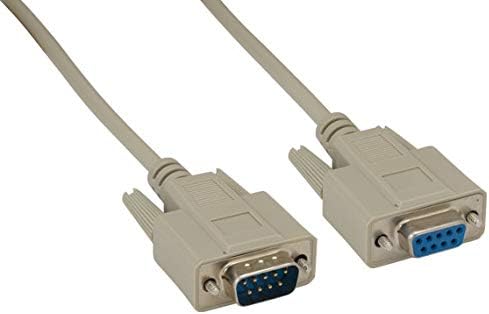 DB9 M/F RS-232 Serial Extension Cable (1 Foot (1 Pack))