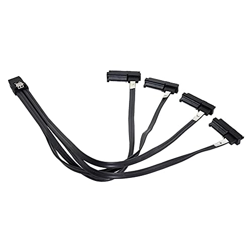 Xiwai Internal 36 Pin Mini Sas Sff-8087 Host To 4 Sff-8482 Target Sas Hard Disk And Sata Power Cable 50Cm #TOP1