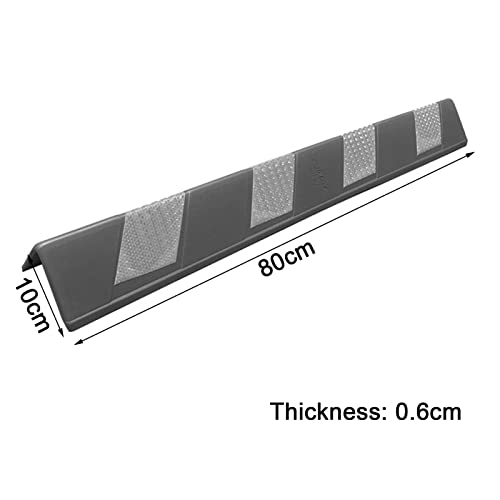 Protezioni angolari da parete, colonna spessa 0,6 cm per magazzino, officine, pavimento terra, garage, paraspigoli, rosso, 2 pezzi, rosso
