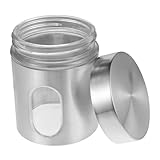 Beatifufu Tarro de Almacenamiento de Acero Inoxidable Transparente y Sellado Resistente para Cocina y Té Recipiente Visible para Organización Práctica
