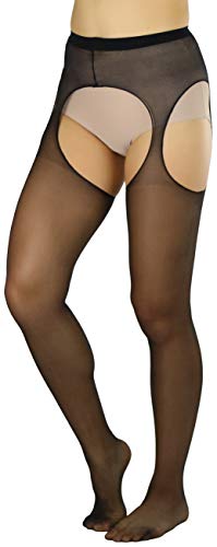Image of ToBeInStyle Women's Suspender Pantyhose