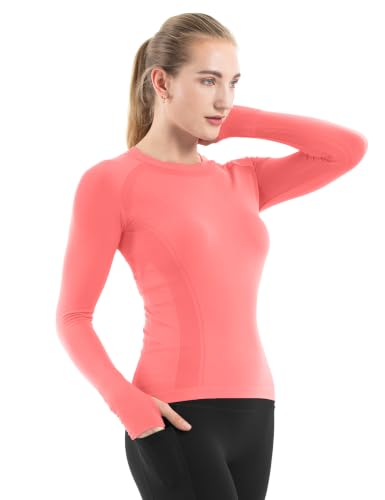 Image of MathCat Seamless Long Sleeve Workout Tops for Women