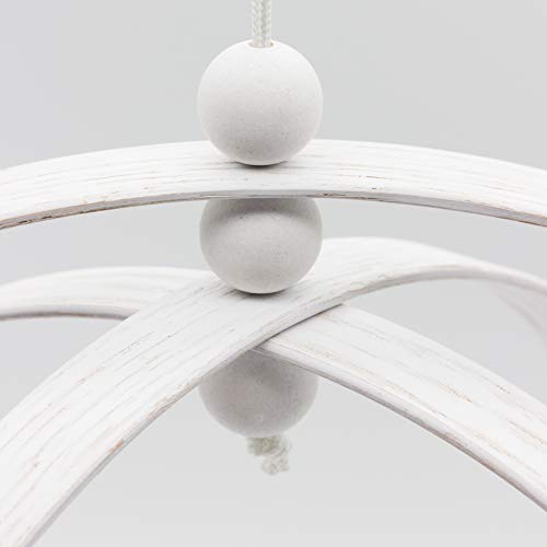 Kit pour bébé mobile en chêne laqué blanc à suspendre - 3