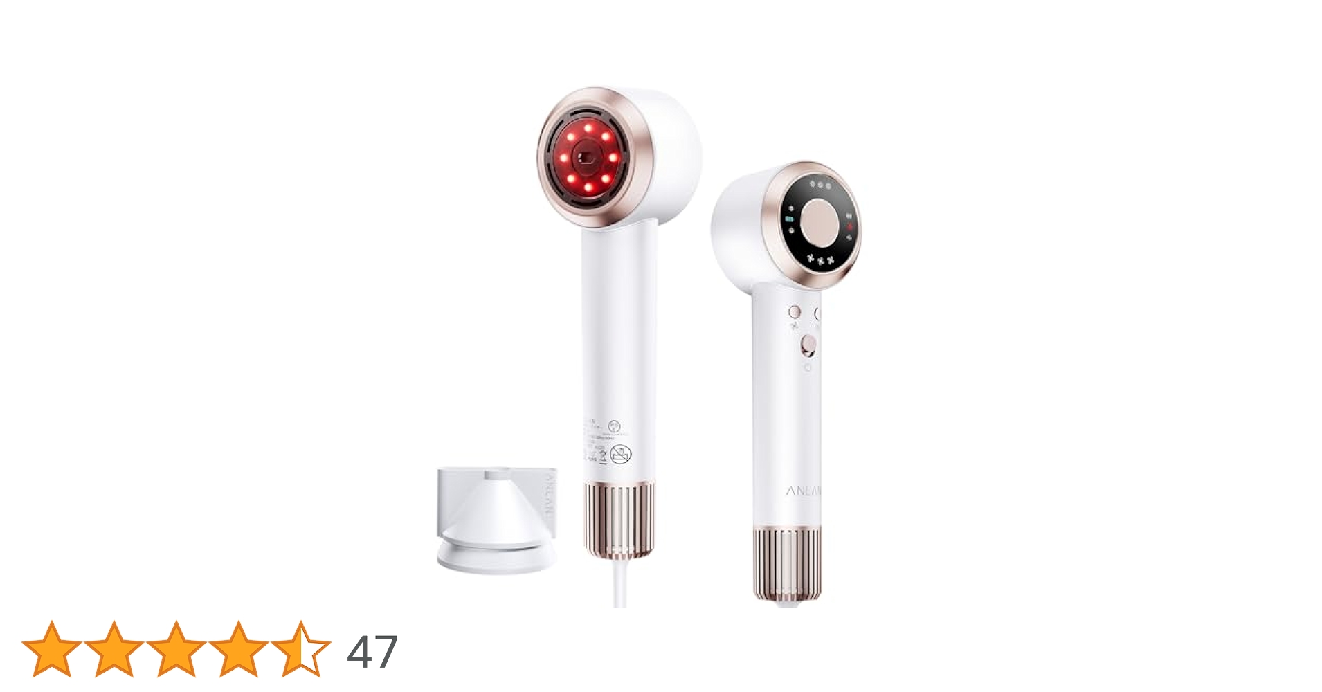 【最終値下】ANLAN ダブルケアドライヤーMATE 頭皮過熱検知プラズマイオン Amazon | 【人気雑誌掲載 】ANLAN ダブルケアドライヤーMATE