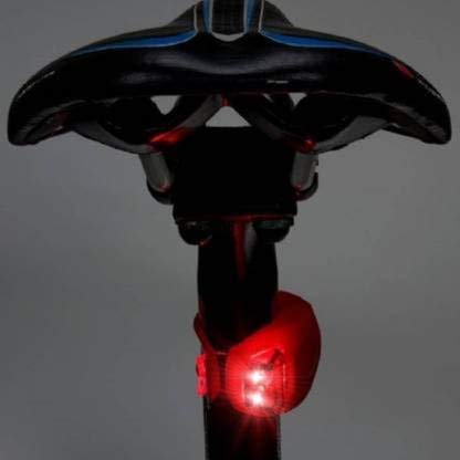 Image of ShreNik Cycle LED Blinker Warning Light Front White + Rear Red Combo Ultra Bright LED Flexible Silicon Body