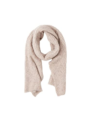 PIECES Damen Pcbera Wool Long Scarf Noos, Silver Mink, Einheitsgröße