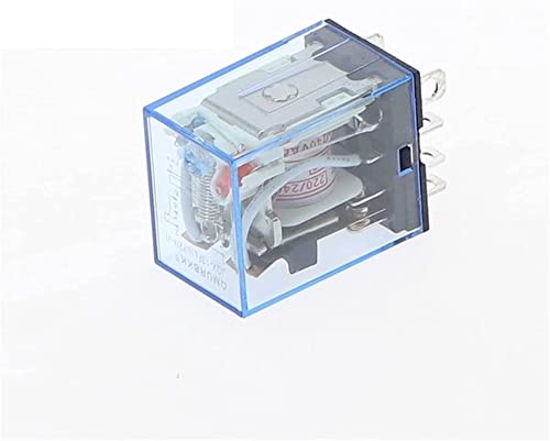 Relé LY2NJ HH62P JCAKES con indicador LED microelectromagnético de 8 pines DPDT DC 12V 6