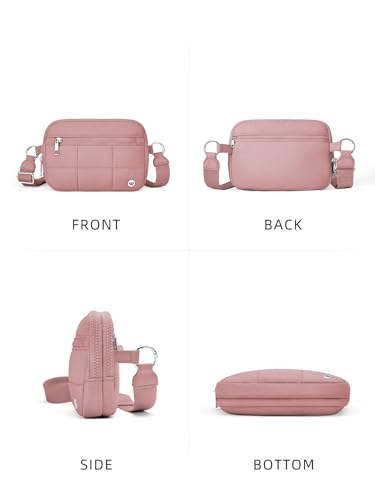 Image of WESTBRONCO Small Crossbody Bags for Women Nylon with Adjustable Strap, Zipper Crossbody Purse, 1L Shoulder Bag for Travel