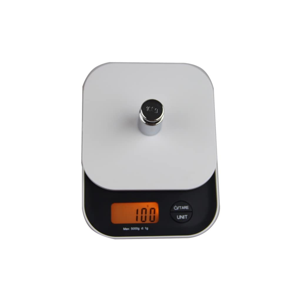 JFDBGU 2kg/ 5kg Electronic Scale Grams Digital Kitchen Mini Scale Weight Food Diet Balance Measure Tools(5kg-1g)