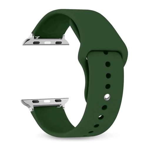 Image of YODI New Edition Soft Silicone Sport Strap Band for Fire-Boltt Ring BSW005, FireBoltt Ring Pro BSW029, CrossBeats Ignite Cube /Surge /S5 /S4 /S3 /S4 Max Smartwatch (Watch Not Included) (Green)