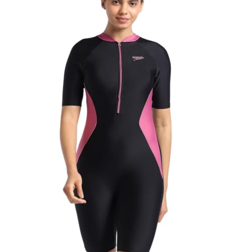 Image of Speedo Women's Endurance10 Essential Panel Kneesuit Swimming Costume Swimwear