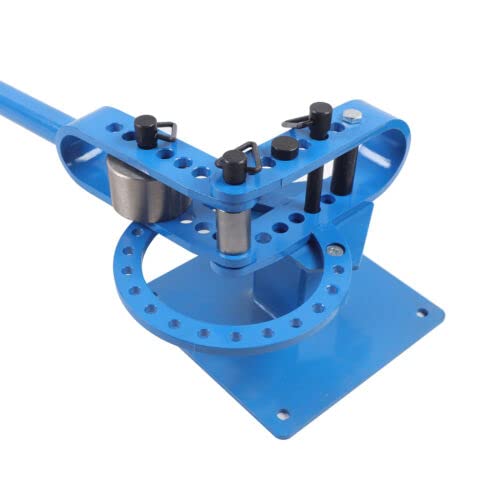 Manual Pipe Bender,1''-3'' Pipe Tube Bender Pipe Bending Machine Bench Top Bender with 7 Dies and 44