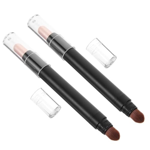 NULYLU 2pcs Eye Shadow Sticks Dual End Makeup Brush Versatile Tools for Natural Impressive Makeup