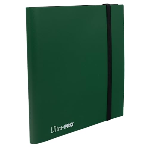 Image of Ultra PRO - Eclipse 12-Pocket Forest Green PRO-Binder for 480 Cards Standard Size Cards, Protects Collectible Cards, Gaming Cards and Sports Cards In Ultra PRO Deck Protector Sleeves