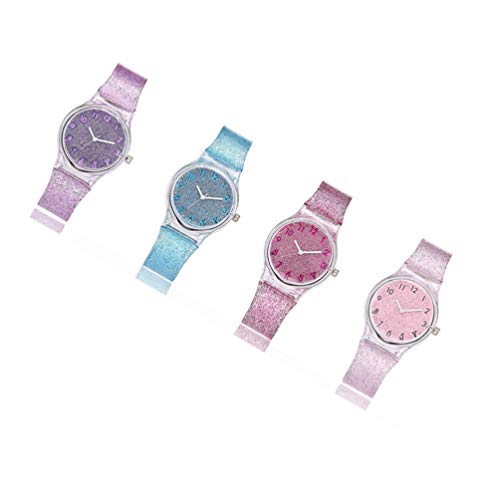 NICERIO Relógio Infantil para Meninas – Relógio de Pulso com Pulseira de Silicone, Picture 3, 23*3.3